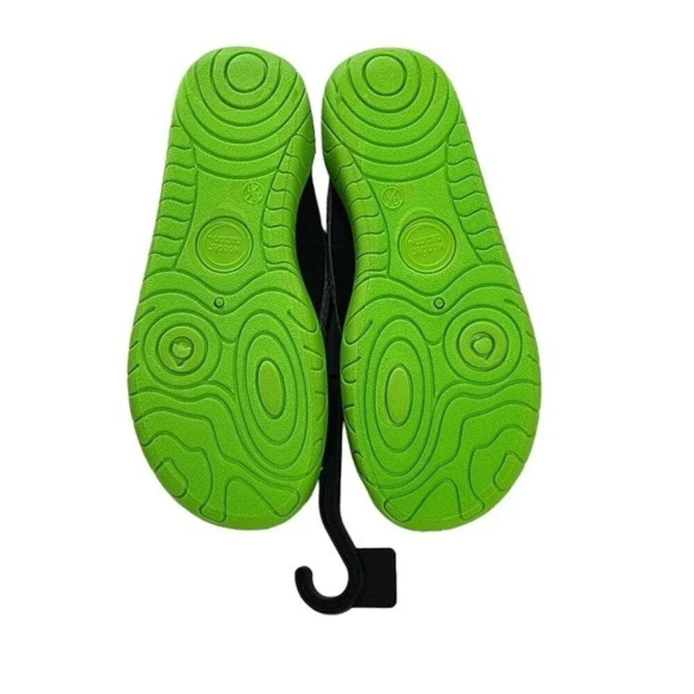 Wonder Nation New Boys Adjustable Water Shoes Black Green Size 13 - 1